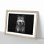 Wolf Portrait - Picture Frame Painting Print-55612719-55612727