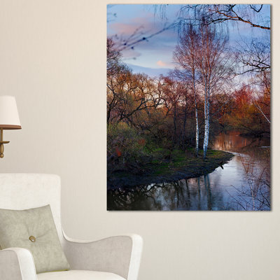 " Forest River In The Spring "