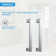 34'' - 34.5'' W x 72'' H Prehung Frameless Shower Door with Clear Glass