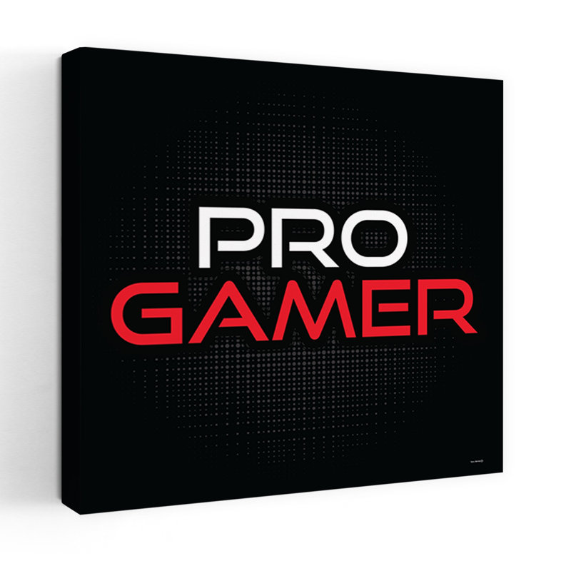 Pro Gamer, art abstrait contemporain, H 18 po x l 18 po