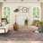 Machine Washable Southwestern Blue/Red Area Rug-1583150435