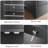 Farmhouse Buffet Cabinet With Barn Doors And Adjustable Shelves | Large Kitchen Storage Sideboard With 4 Open Spaces, 2 Drawers,Black-49959783