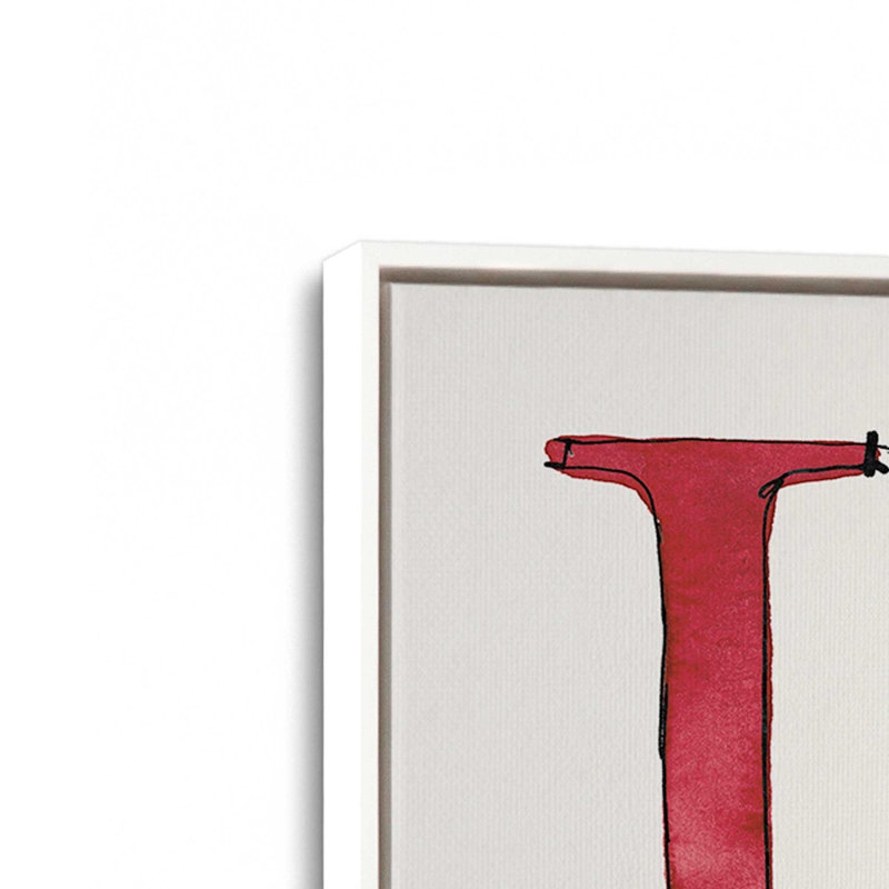 «Holiday Love», impression sur toile encadrée, Cadre flottant blanc opaque, H 16,75 po x l 16,75 po x P 1,75 po