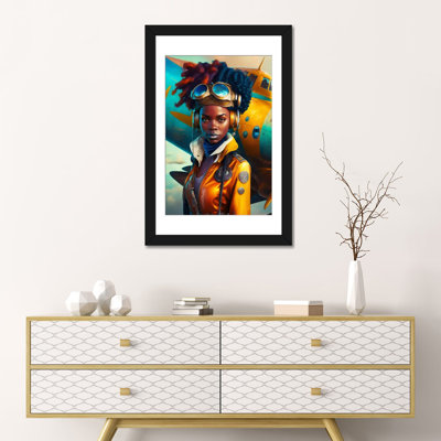 Afrofuturist, femme africaine pilote I