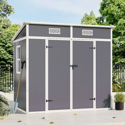 PP/Aluminum Alloy Outdoor Tool Shed