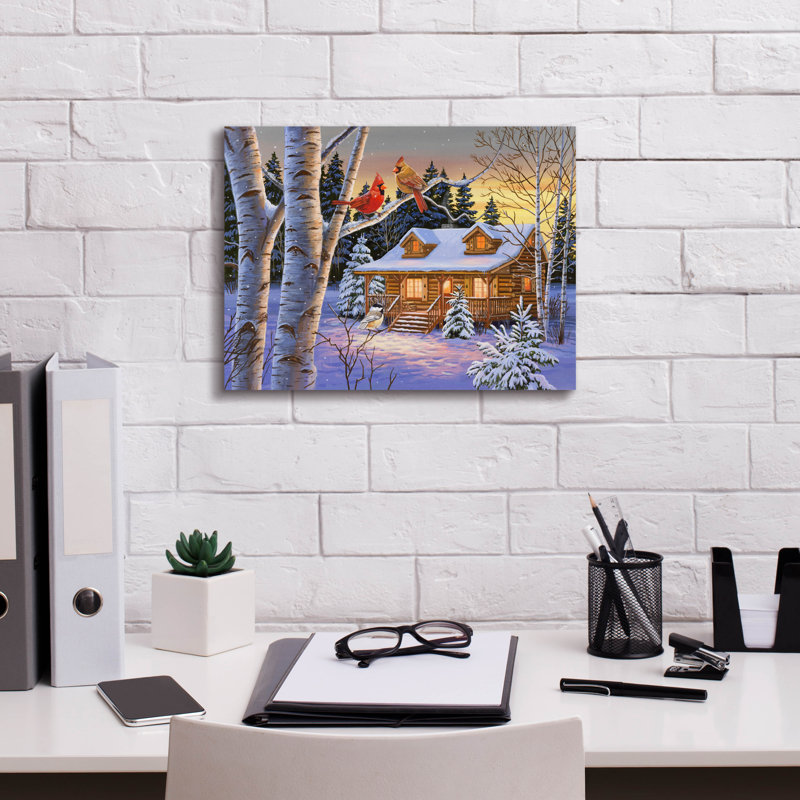 «Rustic Retreat» par William Vanderdasson, H 12 po x l 16 po x P 0,75 po