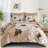 7-Piece Floral Comforter Set - Soft Microfiber Bedding Set for All Seasons-122522737-122522743