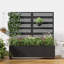 Boîte à fleurs d'extérieur en métal avec treillis pour plantes grimpantes-678960338