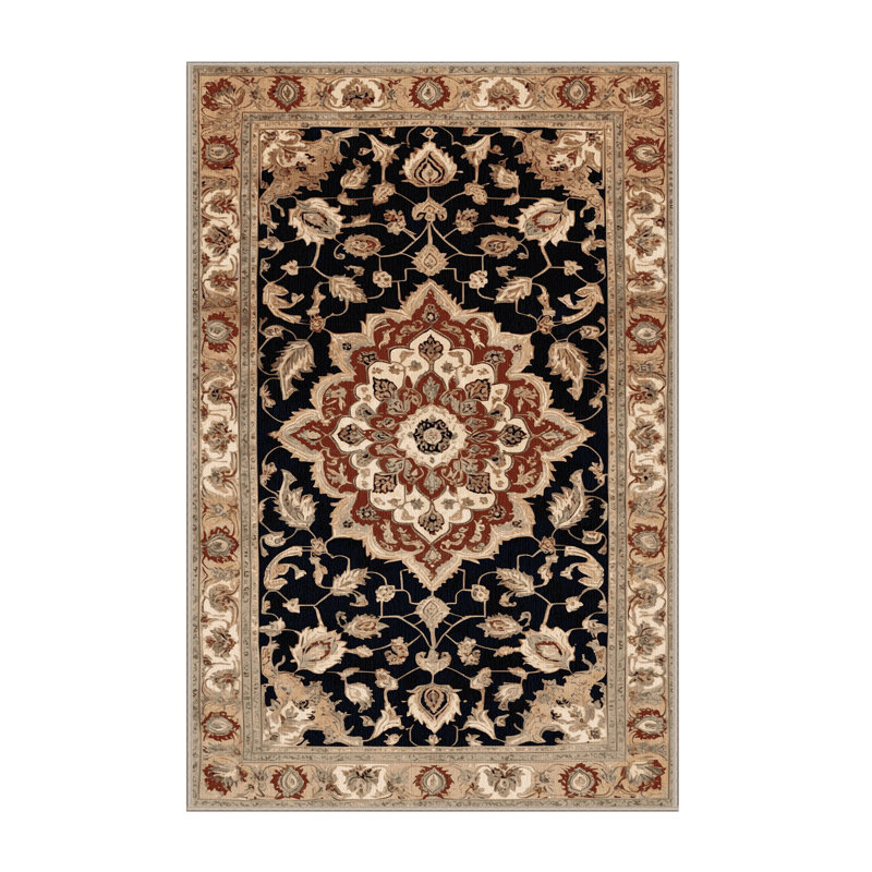 Tapis brun lavable à la machine, Rectangulaire 2 pi x 3 pi