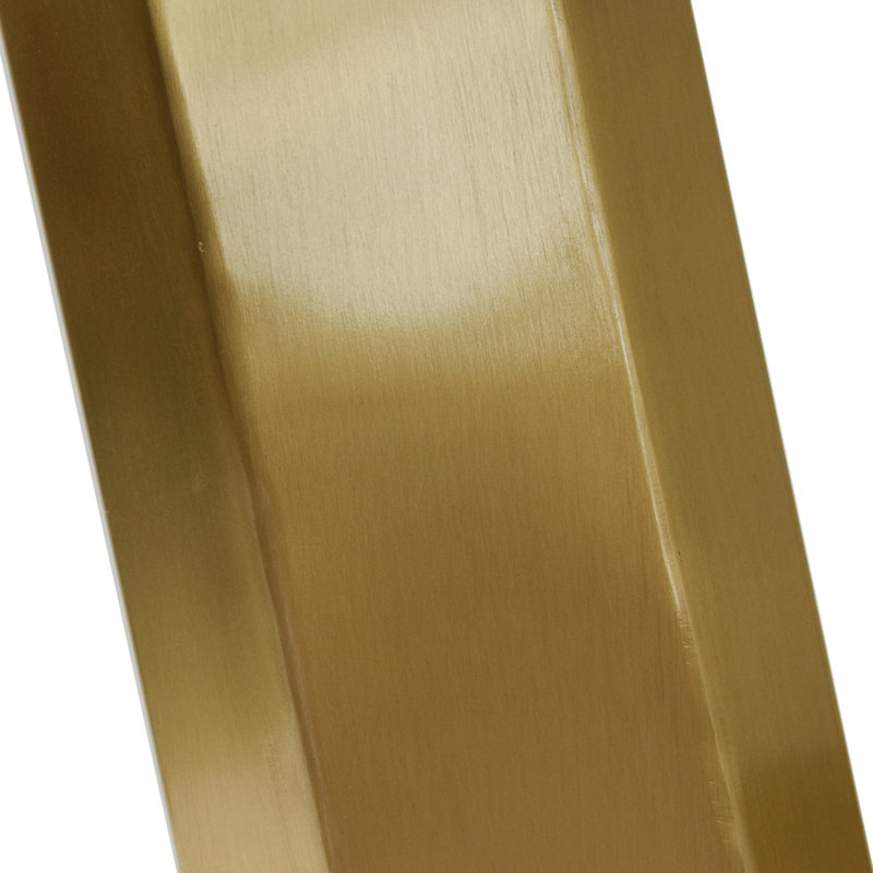 Xaidyn Rectangular, 63" L x 35.43" W, White, Gold