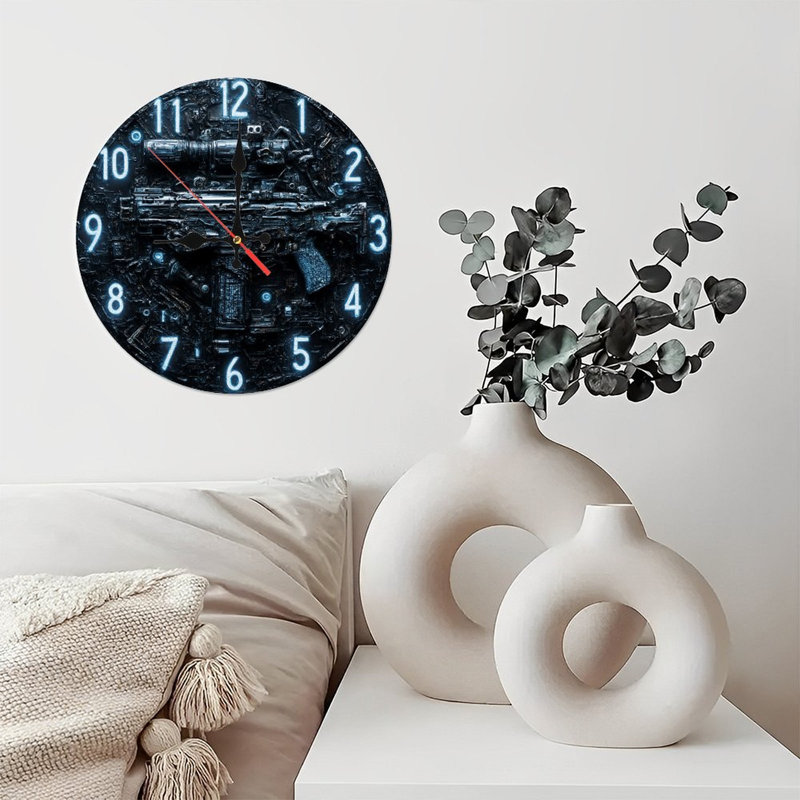 Horloge de fusil futuriste