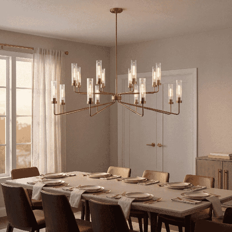 Jonze 16-Light Chandelier, Polished Nickel