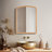 Lucena Wood Arched Rectangle Wall Mirror-1193100353-1193100354