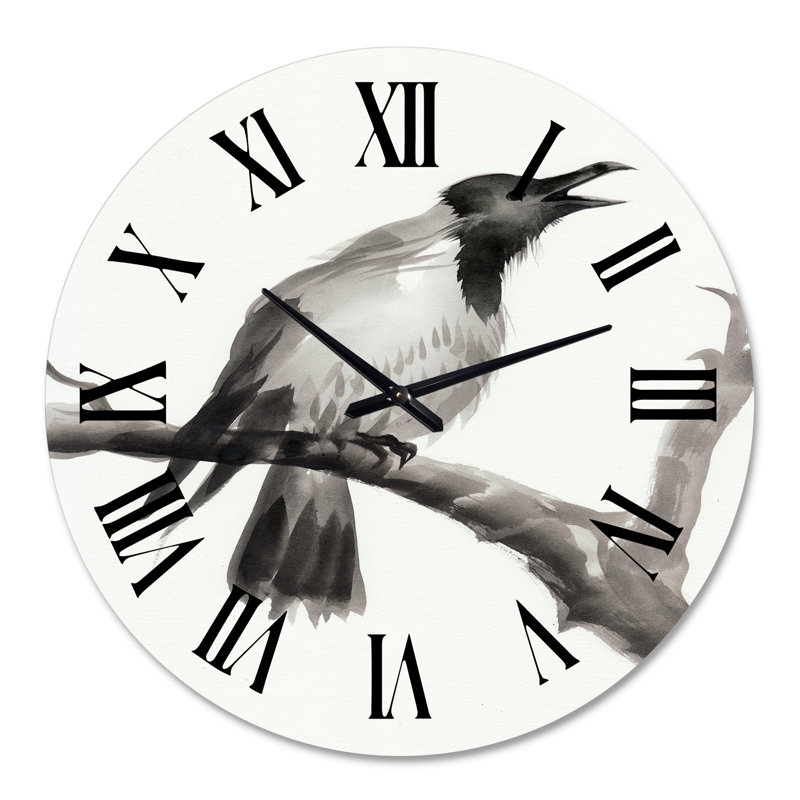 Horloge murale surdimensionnée sur une branche, Grand