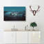 Skyline Of New York At Night In Abstract - Wrapped Canvas-55337271