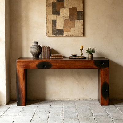 Simple and Retro Solid Wood Console Table