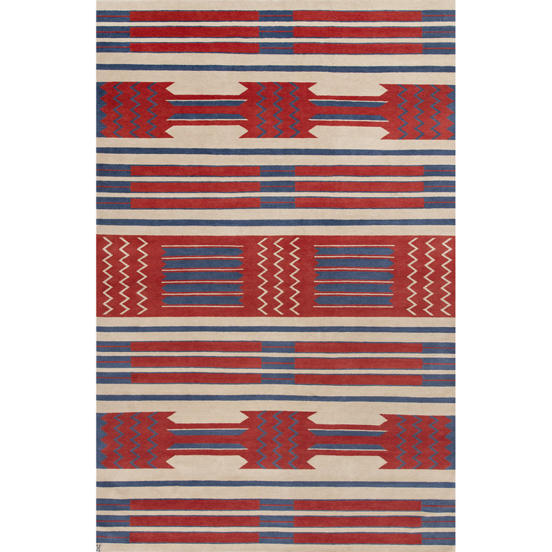 Mesa Wool Southwestern Area Rug, Rectangle 4' x 6'