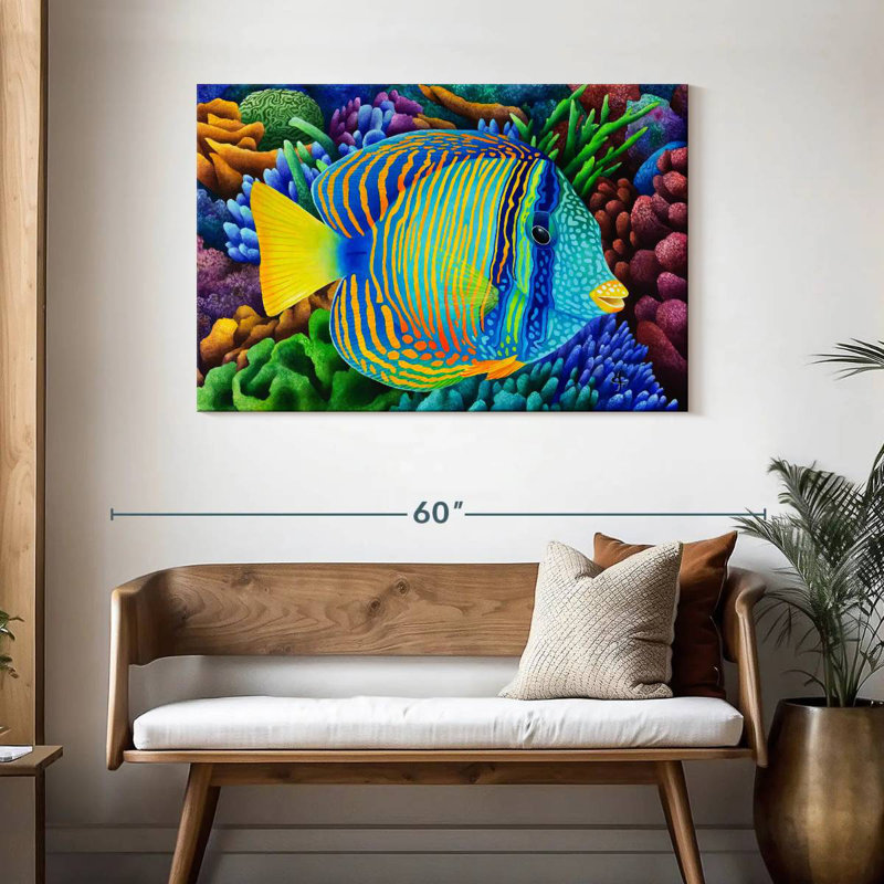 Sailfin Tang, 30" H x 45" W