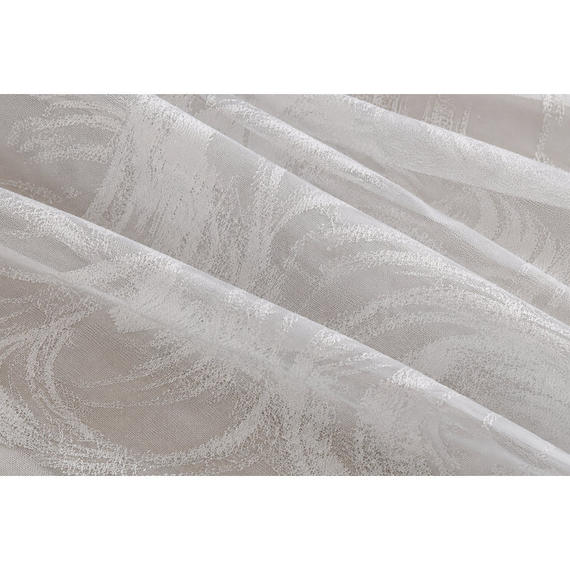 Panneau de rideau simple diaphane avec passe-tringle Paityn, L 54 po x L 120 po, Gris