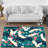 Stylish Non Woven Thin Type Printed Rug with an Intricate Geometric Pattern Ideal for a Modern Home Decor or Office Environment-126123854