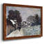 «Snow At Argenteuil», reproduction d'art encadrée sur toile par Claude Monet-1410023295-1410023289