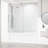 Hamilton 56-60" W x 68" H Sliding Frameless Tub Door with 3/8" Clear Glass-89151702