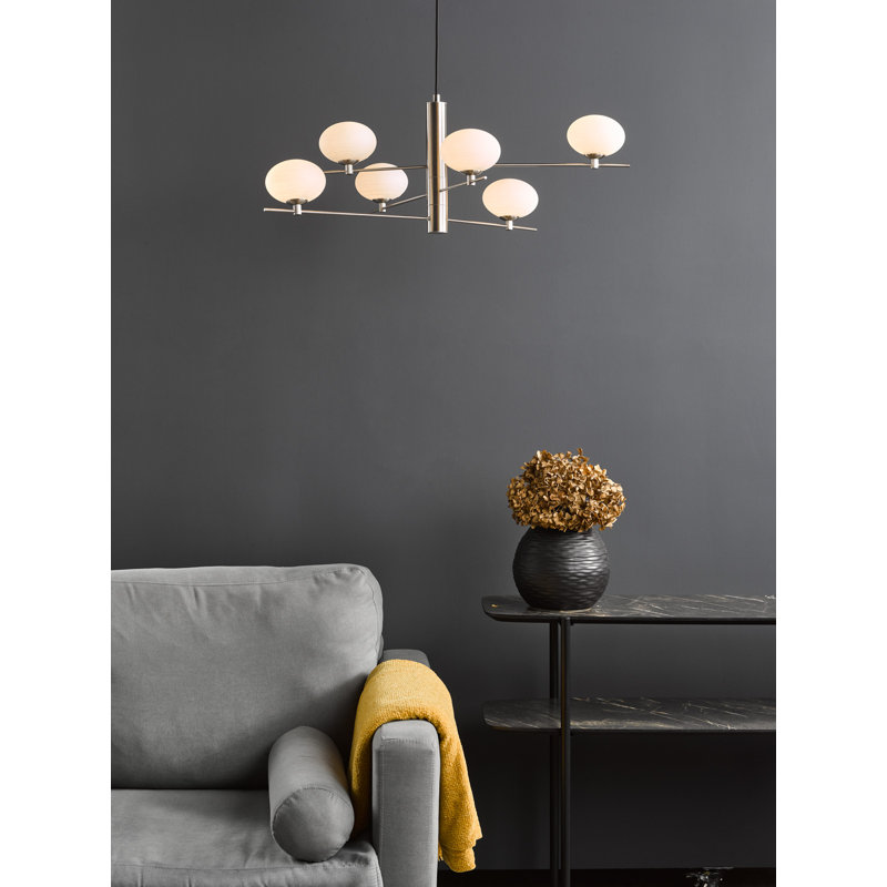 Hainesville 6 - Light Satin Nickel Pendant