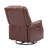 Elimelec Genuine Leather Manual Swivel Recliner-1899410563