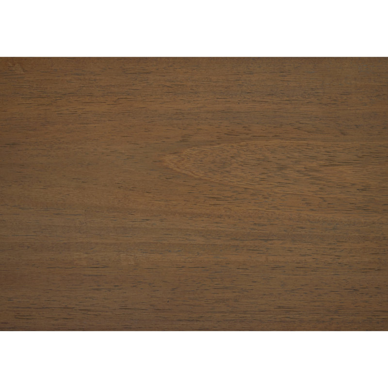 Armoire de chevet transitionnelle brune Alette avec 1 tiroir et table de chevet ouverte à finition brossée