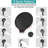 12'' High-Pressure Rainfall/Handheld Shower Combo, Adjustable Arm, 9 Settings, Matte Black