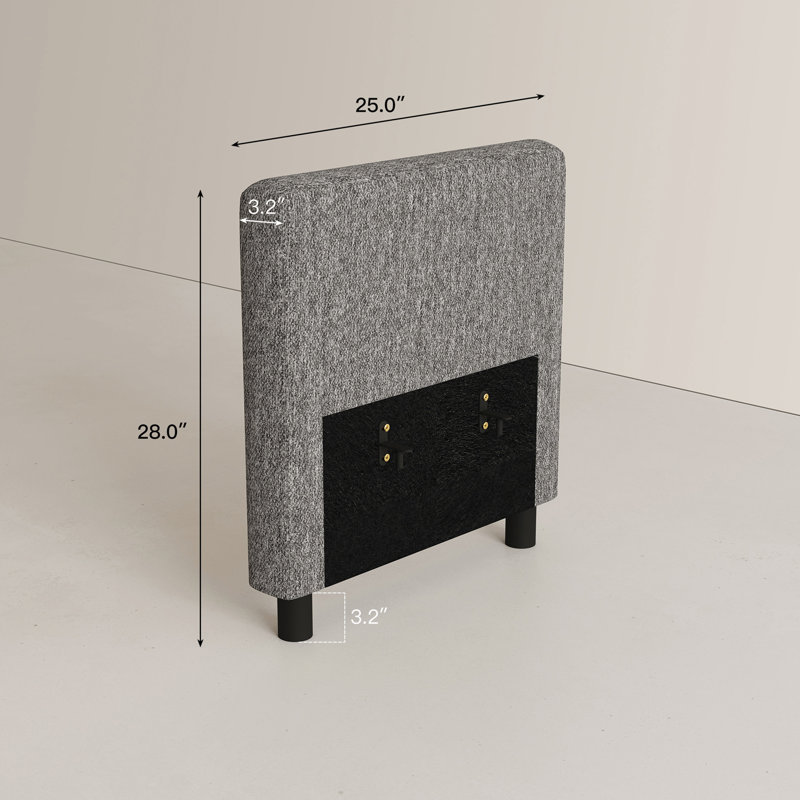 Dossier 2 pièces pour canapé modulaire, également comme accoudoir pour canapé modulaire, Gris clair