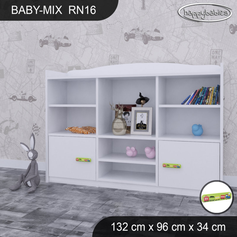 129Cm Cube Unit, White/Green