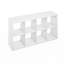 Rangement de cuisine à 8 cubes Minni, étagère de boulanger, buffet Buffet, chêne foncé Minni-102557312