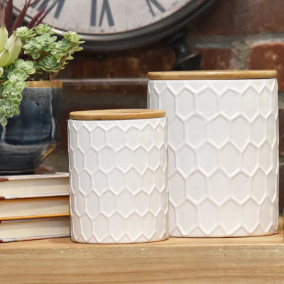 Ensemble de pots de cuisine cylindriques 2 pièces