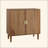 Wood Buffet Cabinet With Line Groove Design,Sideboard Buffet Cabinet With Storage,Multifunctional Accent Cabinet  For Living Room,Entryway,Hallway,Office,Kitchen