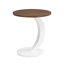 Ensemble de 2 tables basses gigognes, ensemble de tables basses orales et rondes, table industrielle pour le salon-120288534