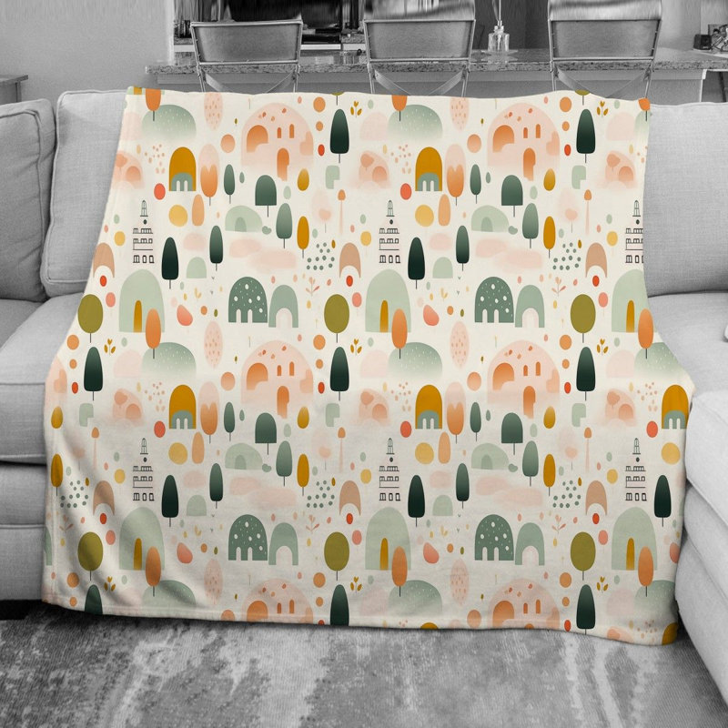 Couverture mignonne mignonne Oasis, L 51 po x L 60 po