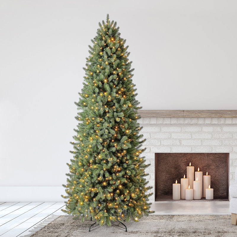 Home Heritage Vermont Spruce 9' Artificial Christmas Tree, Remote, Colour LEDs