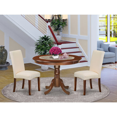 Chillon Person Rubberwood Solid Wood Dining Set
