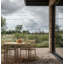 Sammen Outdoor Round Teak Garden Table