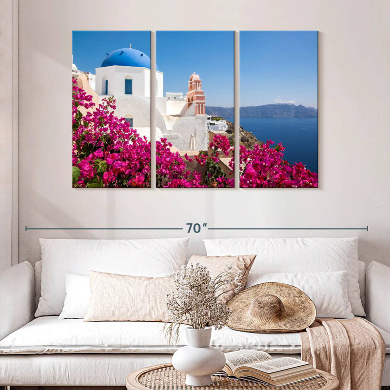 Kavia Santorini Cycladic Architecture, 32" H x 50" W