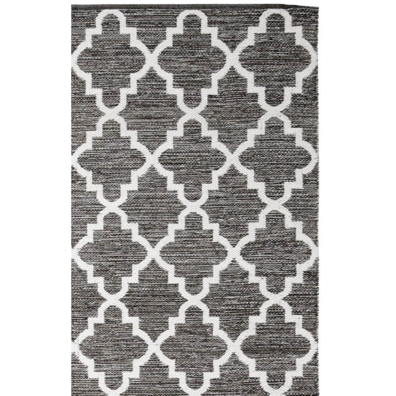 Tapis géométrique tissé à la main Eliana, Rectangle 3 pi x 5 pi