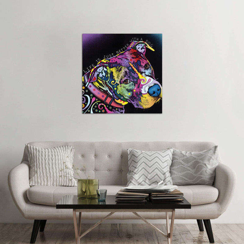 Life Is Just Better by Dean Russo - Print on Canvas, 93.98 cm H x 93.98 cm W, No Frame