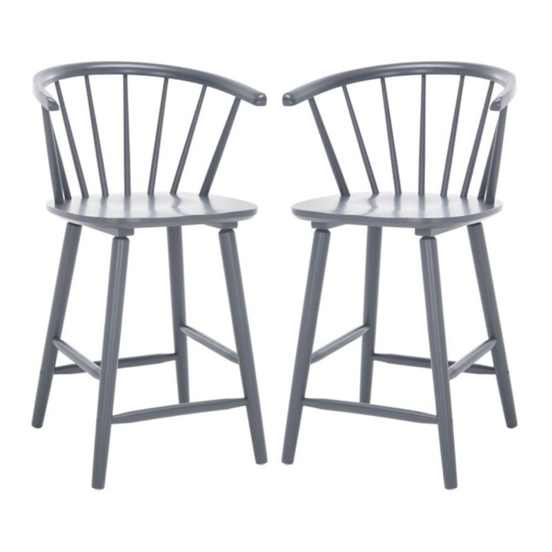 Tabouret de comptoir 24 po Blanchard, gris