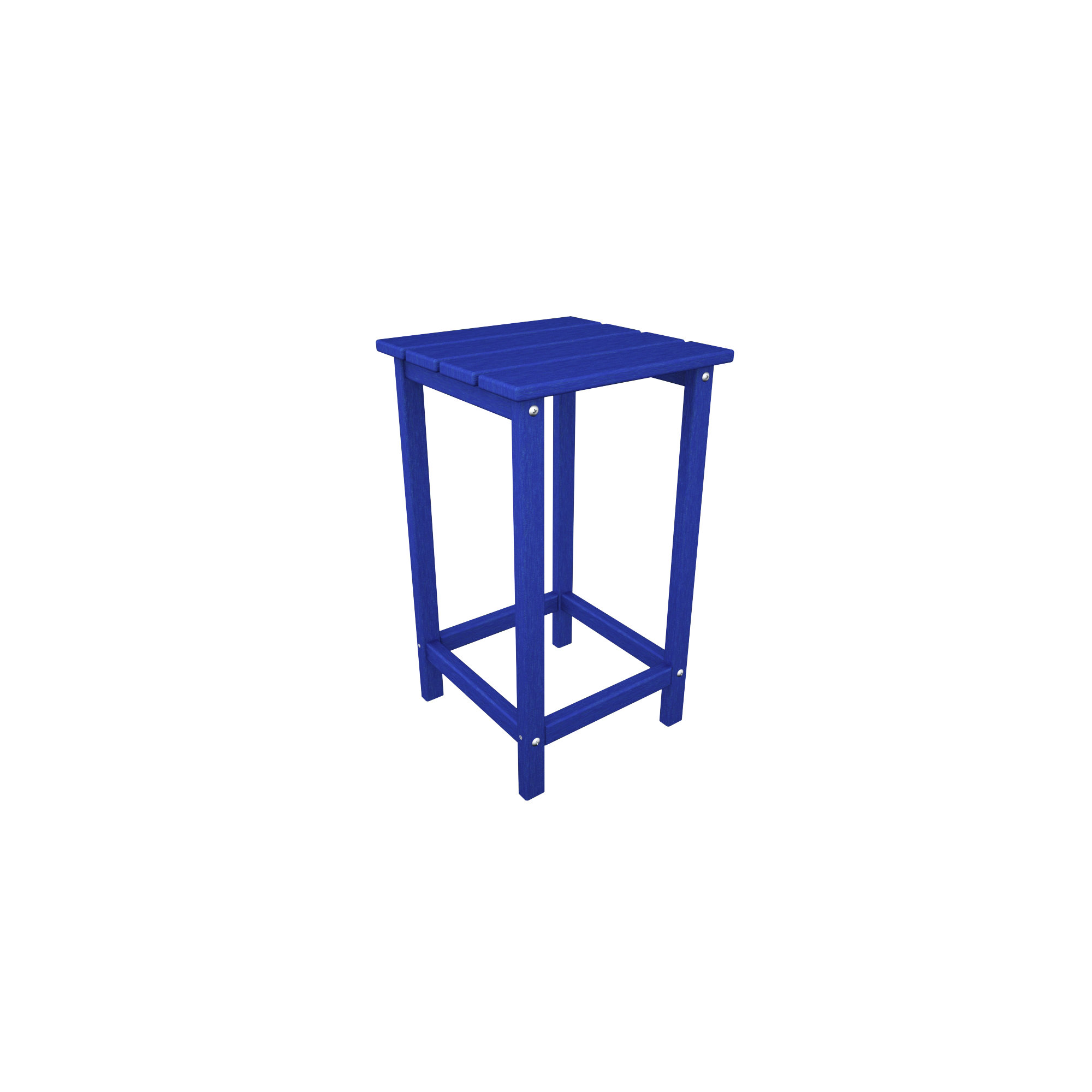 POLYWOOD Long Island 26" Counter Side Table, Pacific Blue