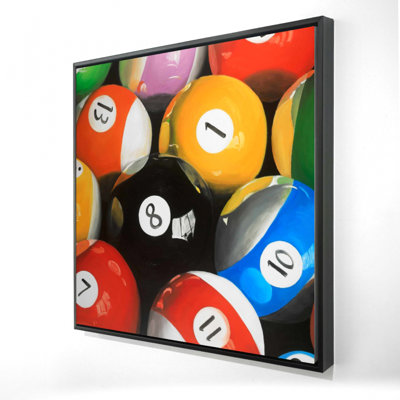 " Pool Balls Closeup "