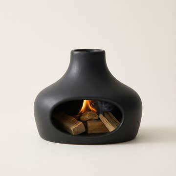 Palo Santo Chimney Burner, Sage Chimney Burner, Black
