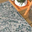 Tapis intérieur / extérieur bleu sarcelle / gris Truman-848309909