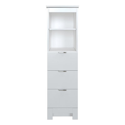 Armoire à linge en graphite gris l 14 po x P 17 po MagenWoods Elenis