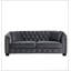 Canapé Chesterfield moderne de 77 pouces en velours, canapé 3 places, dossier capitonné
